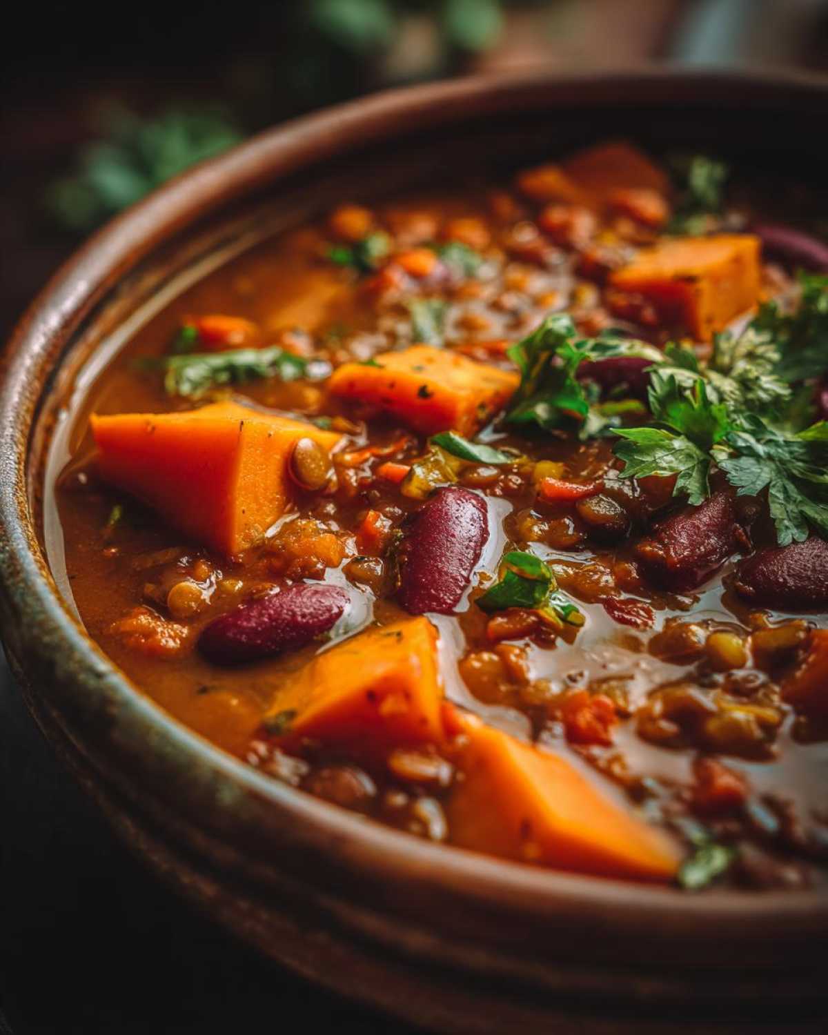 Sweet Potato Lentil Chili - detail 3