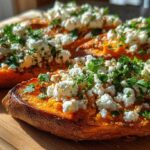 Sweet Potato Toasts with Feta Crumble