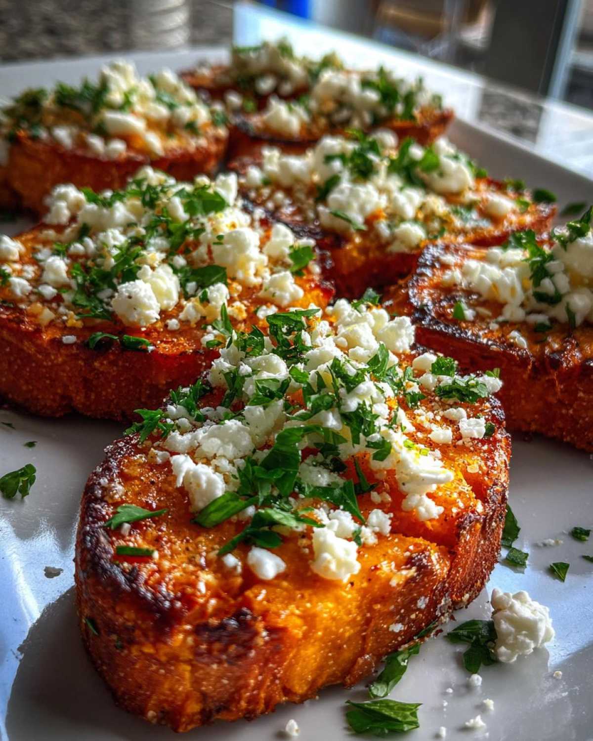 Sweet Potato Toasts with Feta Crumble - detail 4