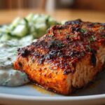 Tandoori Salmon with Cucumber Yogurt