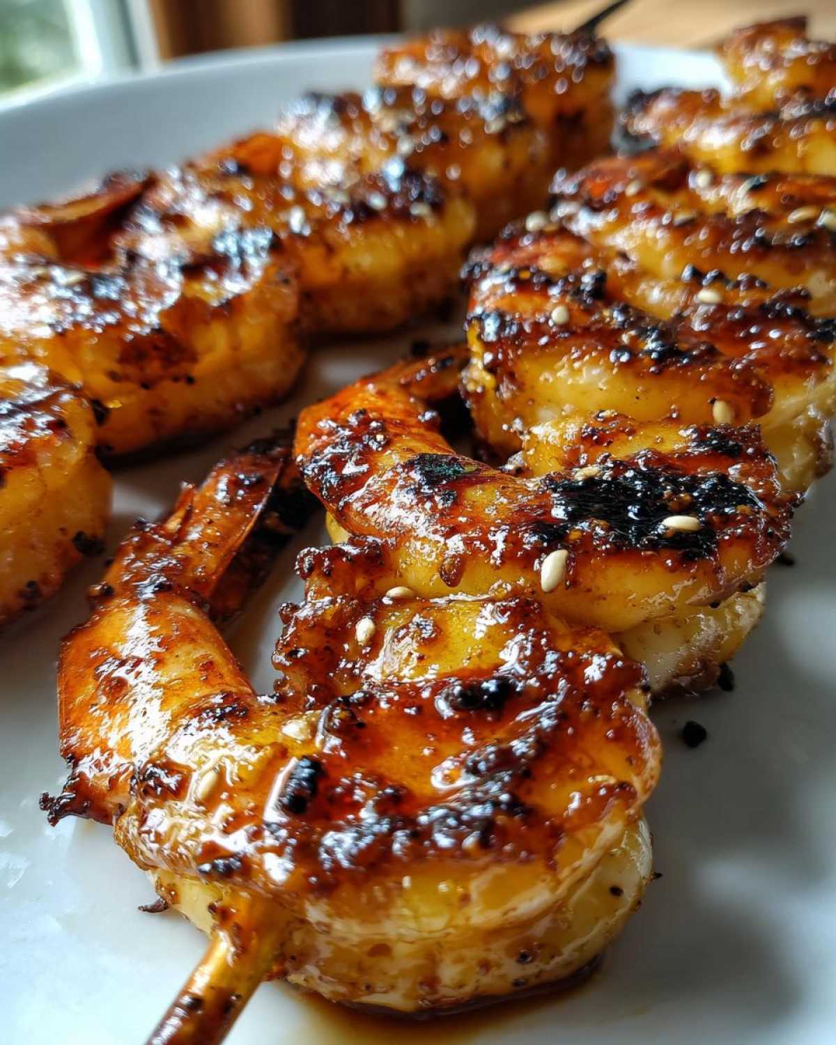 Teriyaki Grilled Shrimp Skewers - detail 3