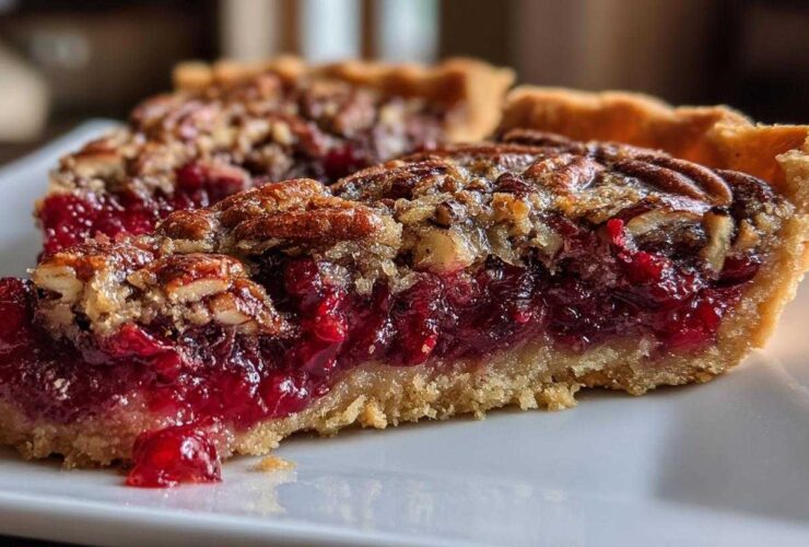 Thanksgiving Cranberry Pecan Tart