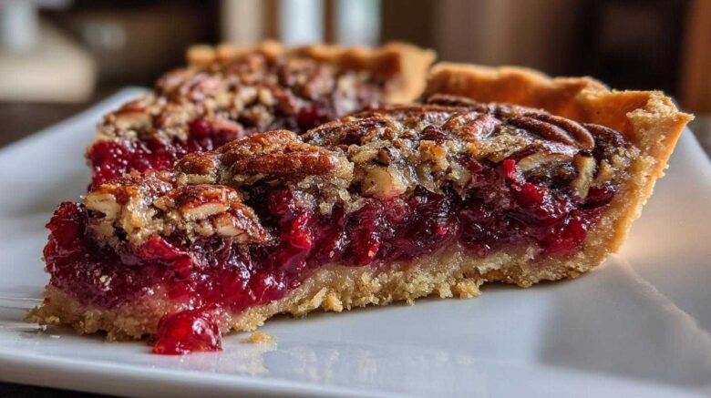 Thanksgiving Cranberry Pecan Tart