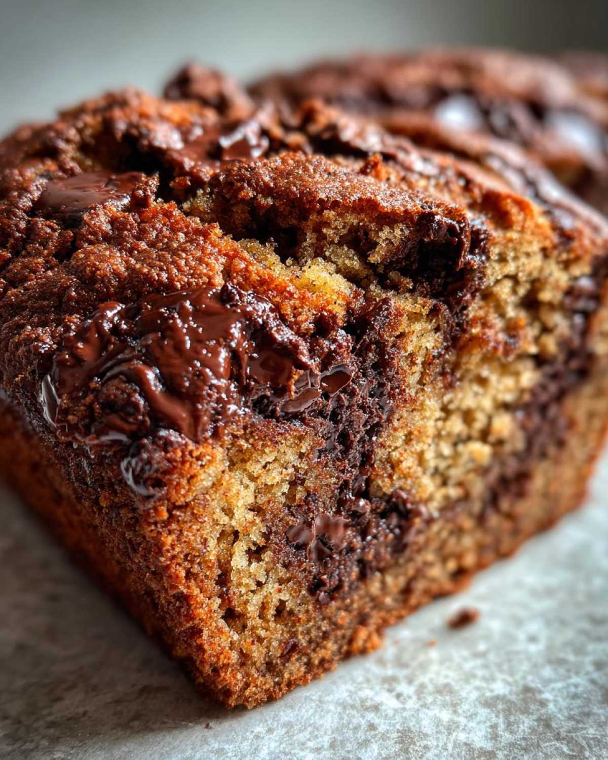 Triple Chocolate Chunk Zucchini Bread Bakery Loaf - detail 1