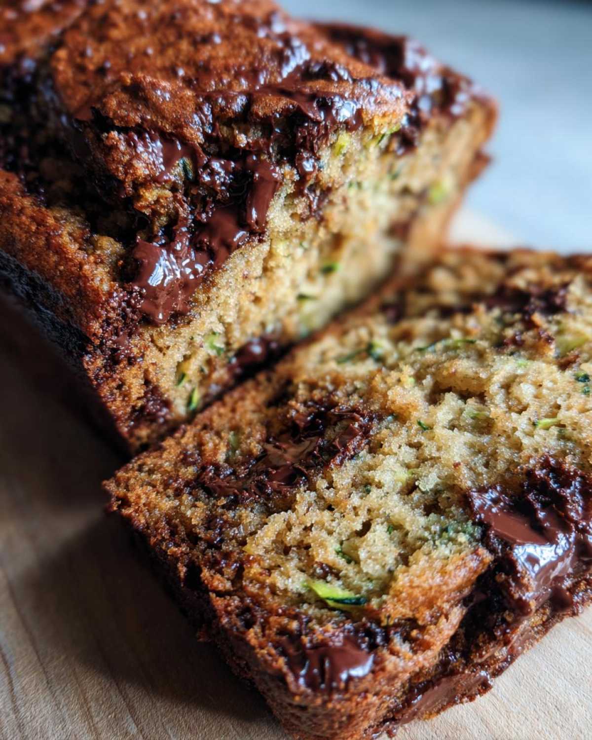 Triple Chocolate Chunk Zucchini Bread Bakery Loaf - detail 4