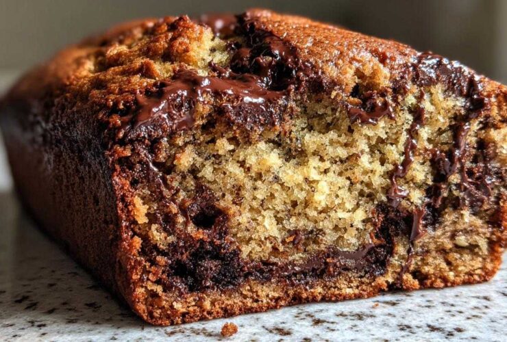Triple Chocolate Chunk Zucchini Bread Bakery Loaf