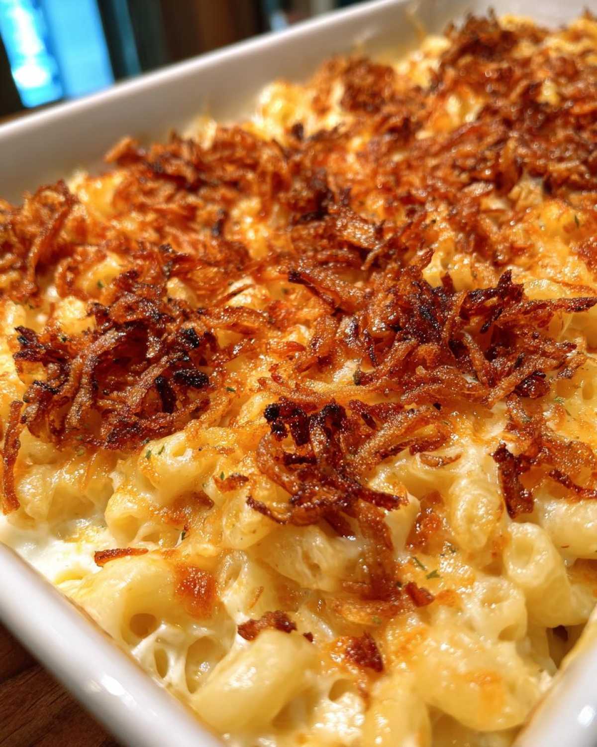 Truffle Mac and Cheese with Crispy Onions - detail 3