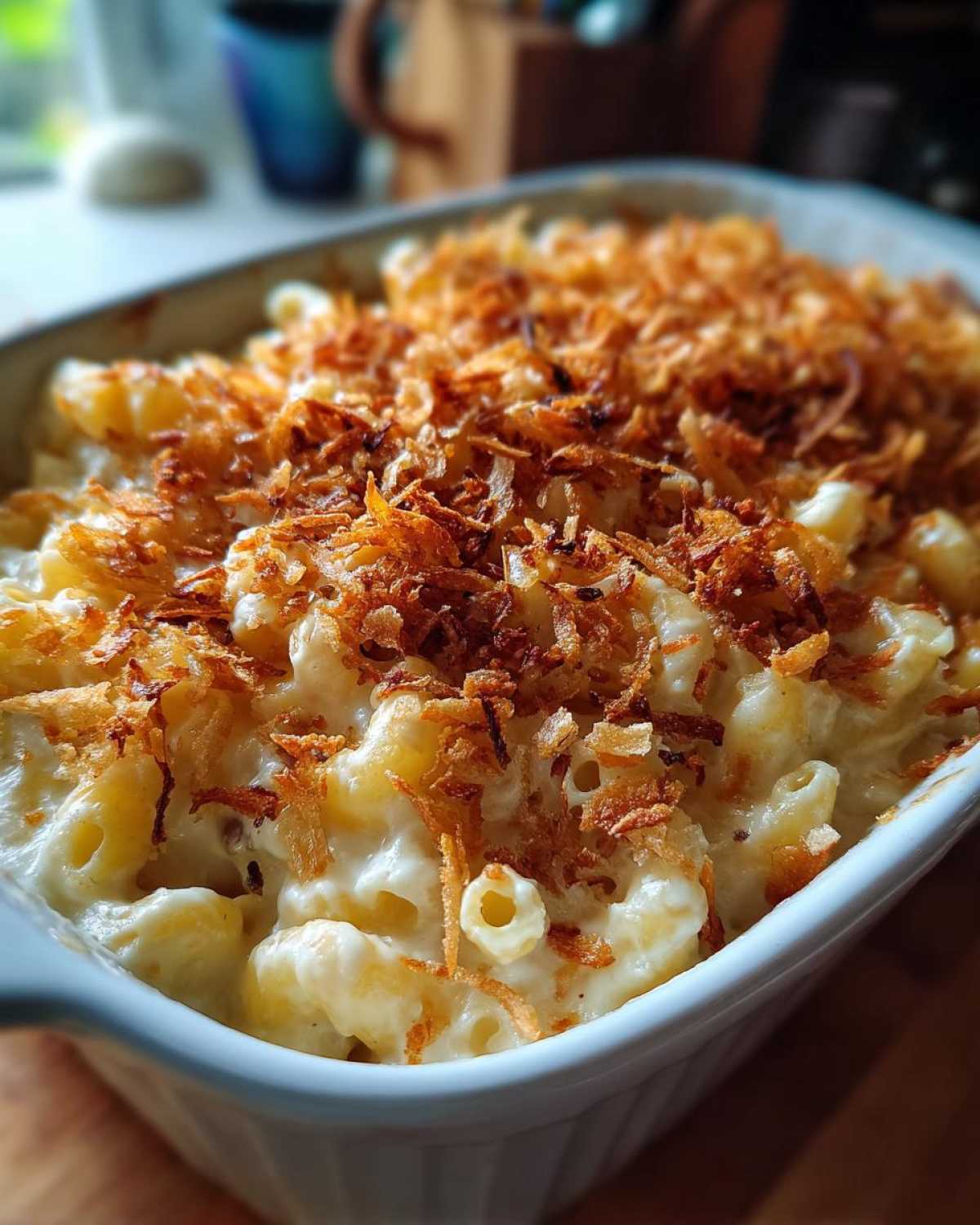 Truffle Mac and Cheese with Crispy Onions - detail 4