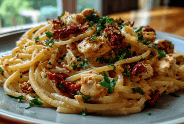 Tuscan Sun-Dried Tomato Chicken Pasta