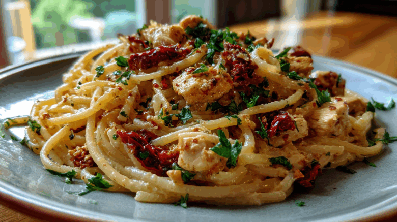 Tuscan Sun-Dried Tomato Chicken Pasta