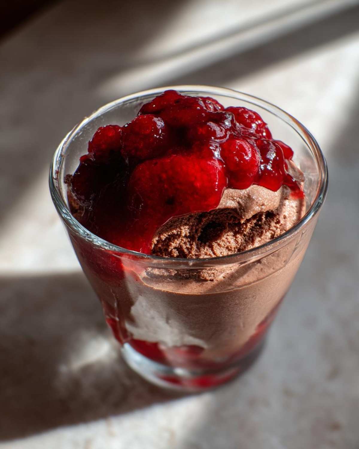 Valentine’s Raspberry Chocolate Mousse - detail 4