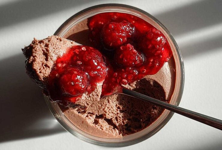 Valentine’s Raspberry Chocolate Mousse