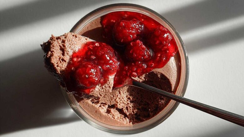 Valentine’s Raspberry Chocolate Mousse
