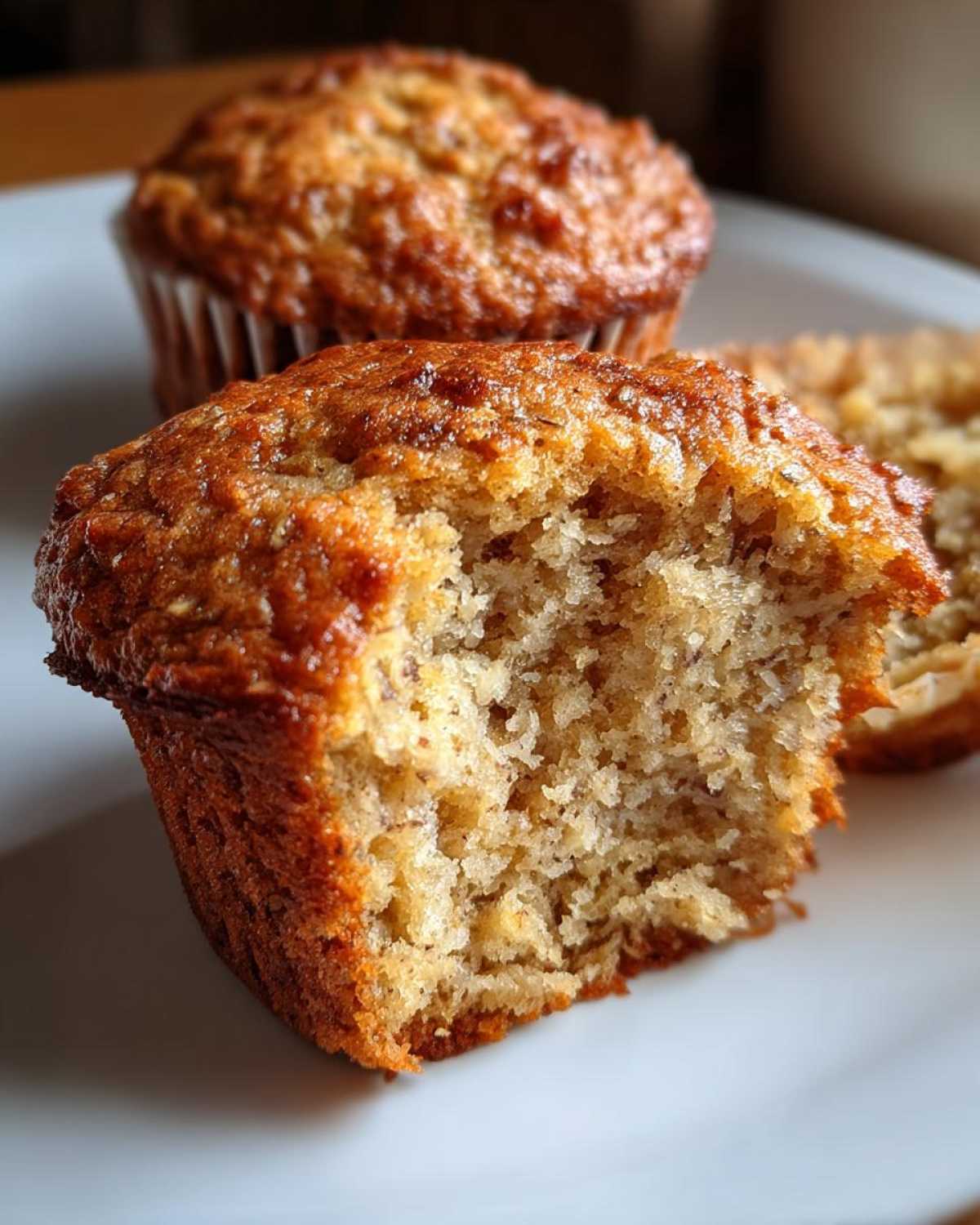 Vegan banana muffins - detail 2