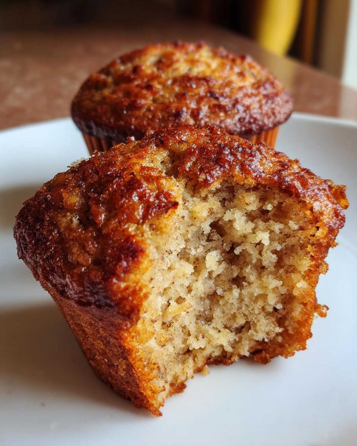 Vegan banana muffins - detail 3