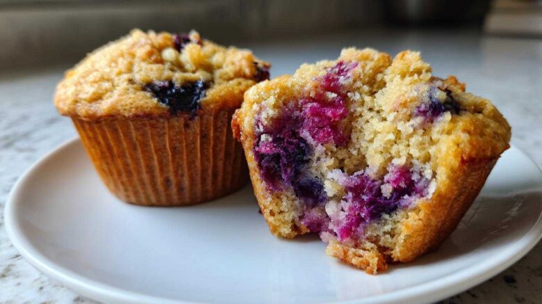 Vegan blueberry muffins