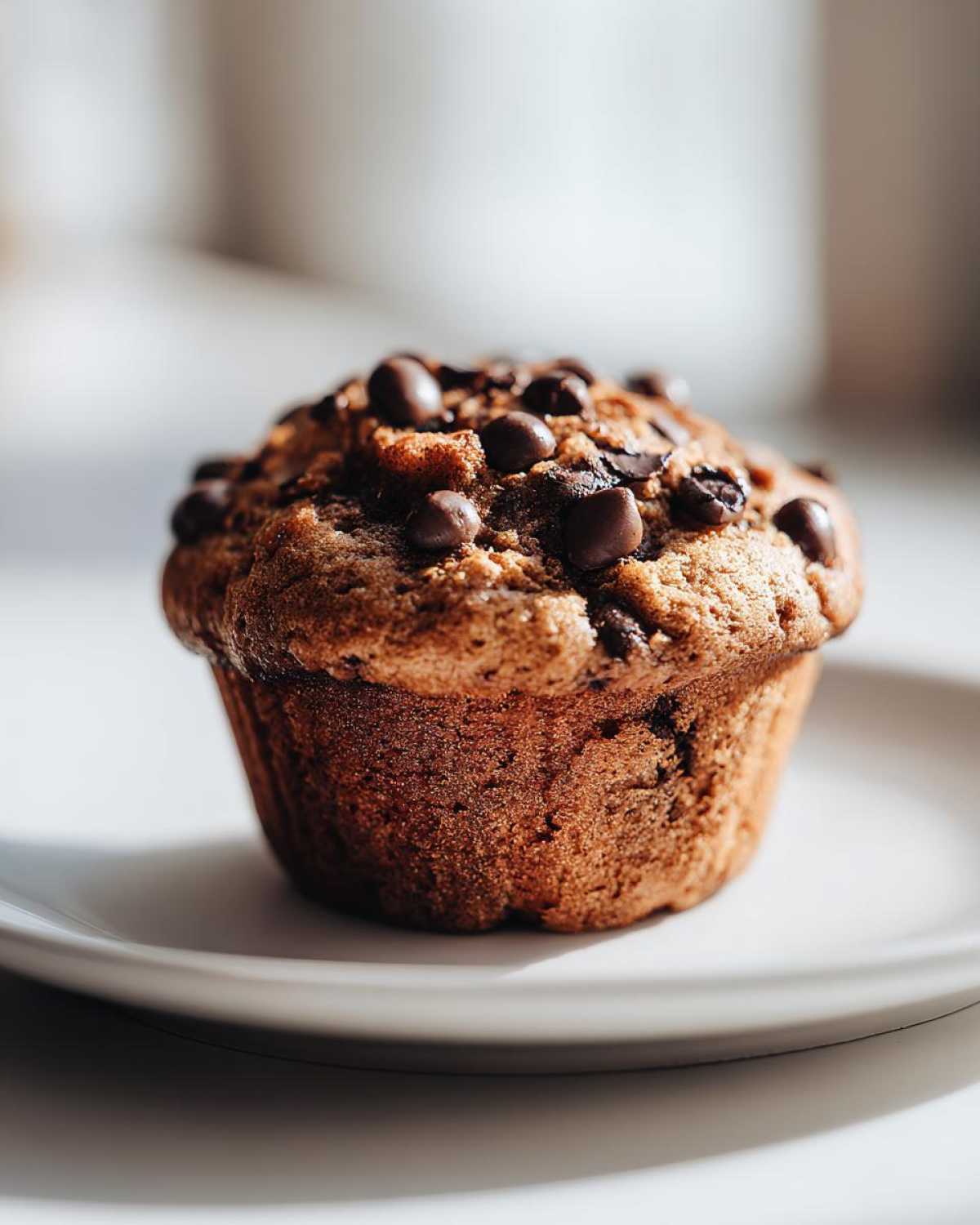 Vegan chocolate chip muffins - detail 4