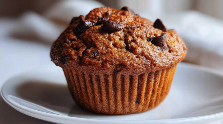 Vegan chocolate chip muffins