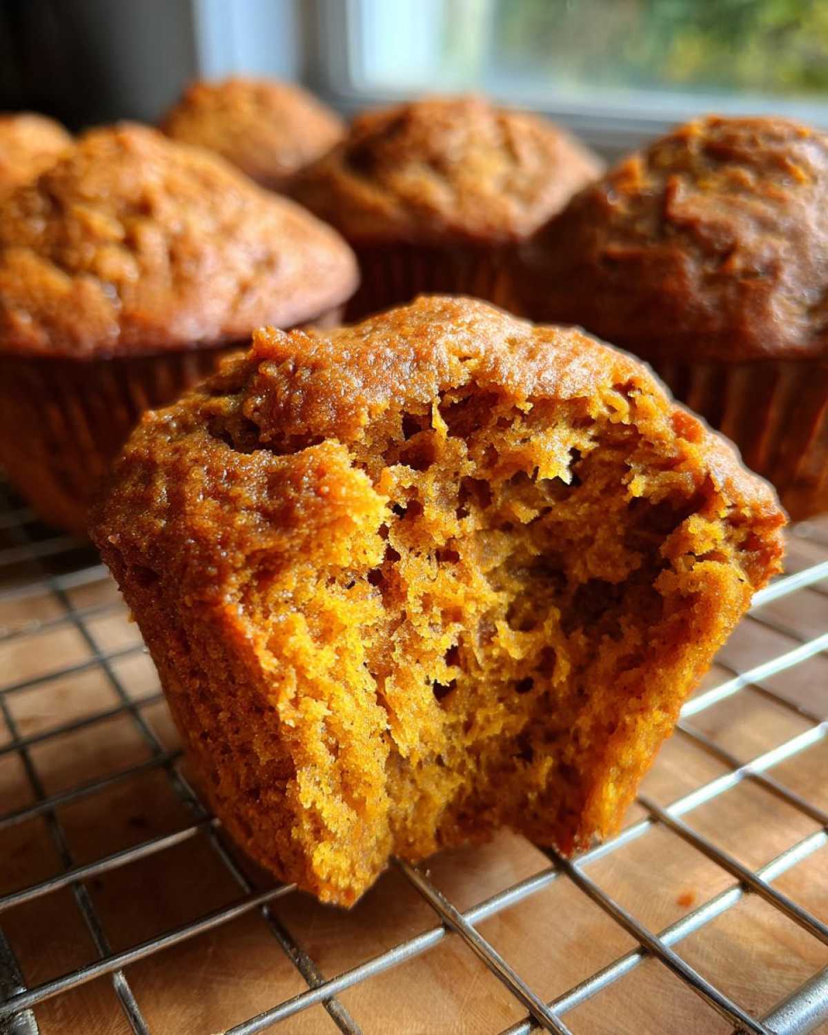 Vegan pumpkin muffins - detail 1