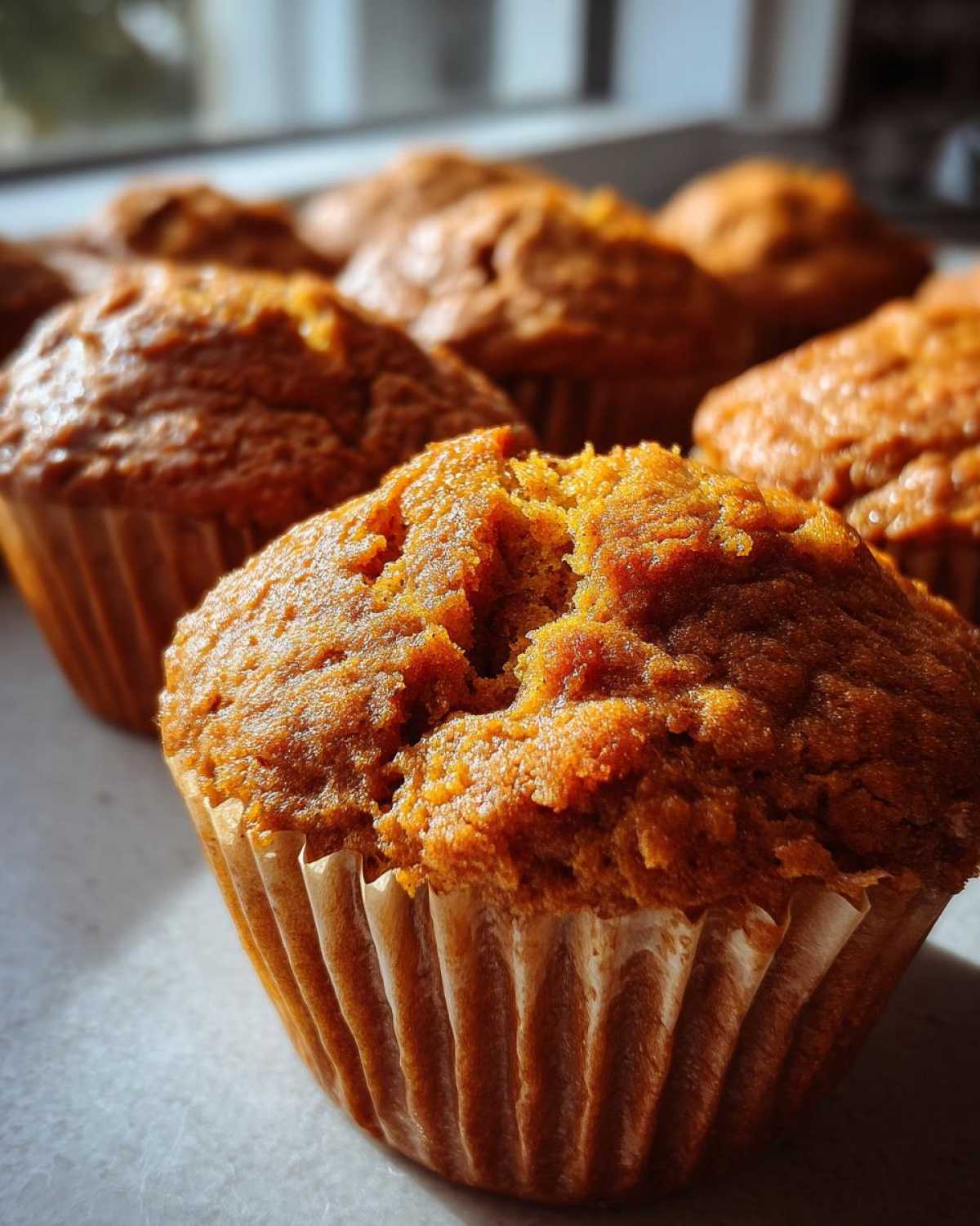 Vegan pumpkin muffins - detail 2