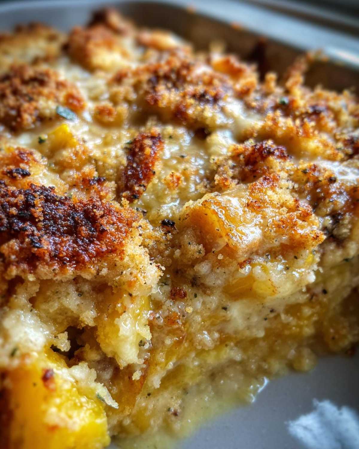 Vegan squash casserole - detail 1