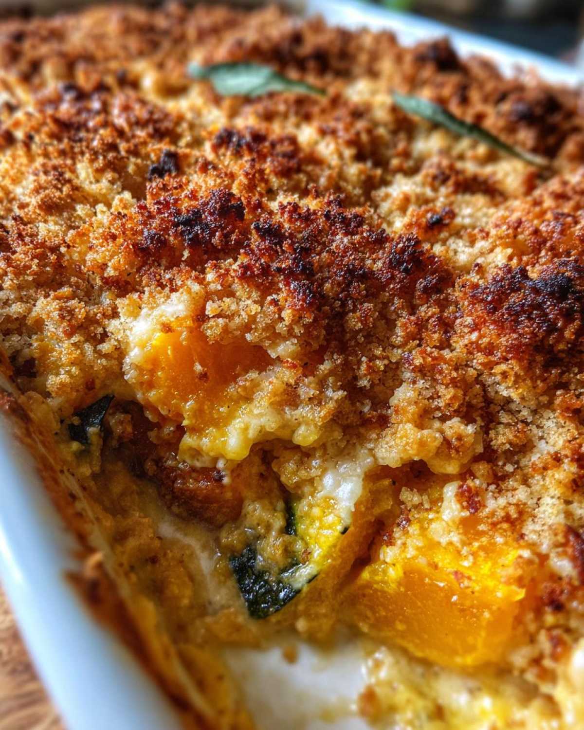 Vegan squash casserole - detail 2
