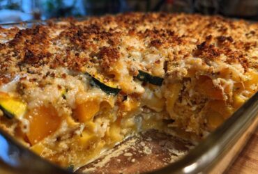 Vegan squash casserole