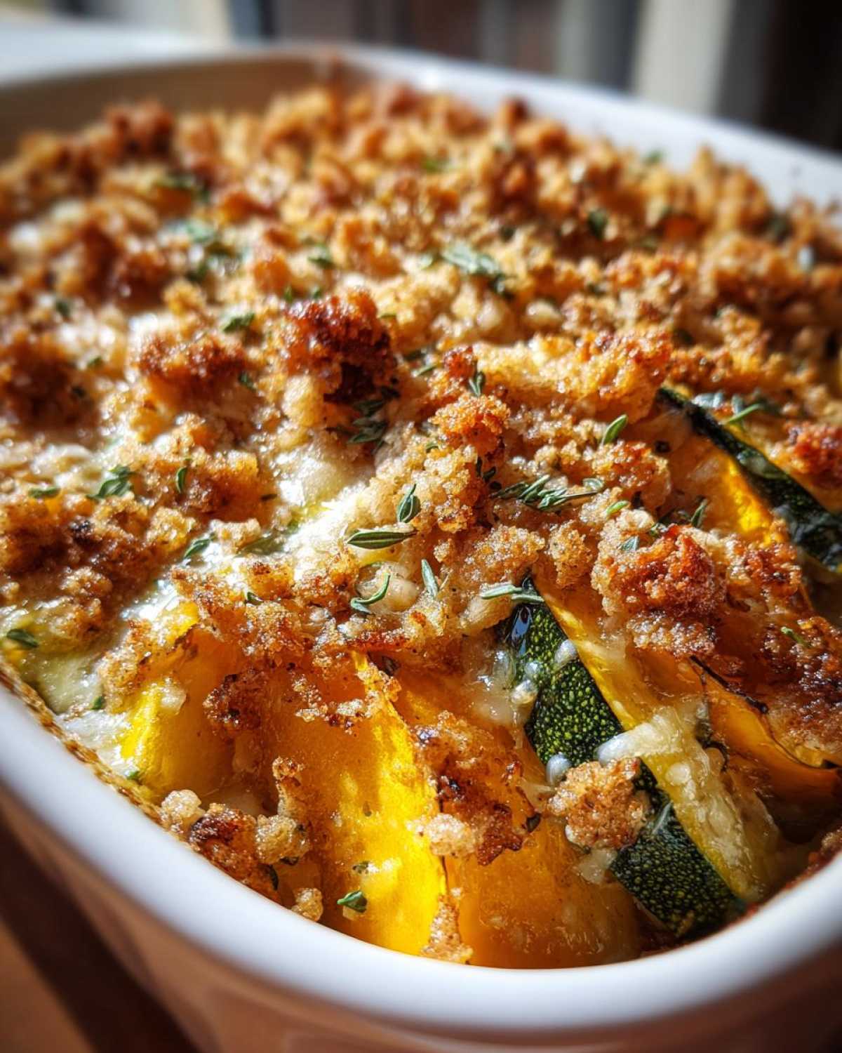 Vegan squash casserole - detail 4