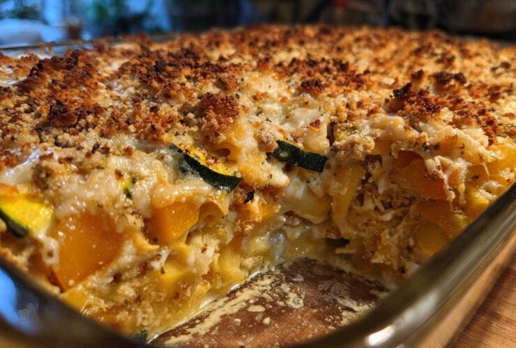 Vegan squash casserole