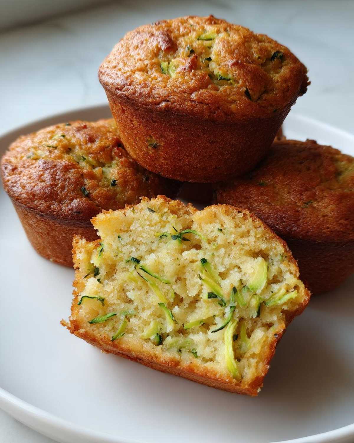 Vegan zucchini muffins - detail 2