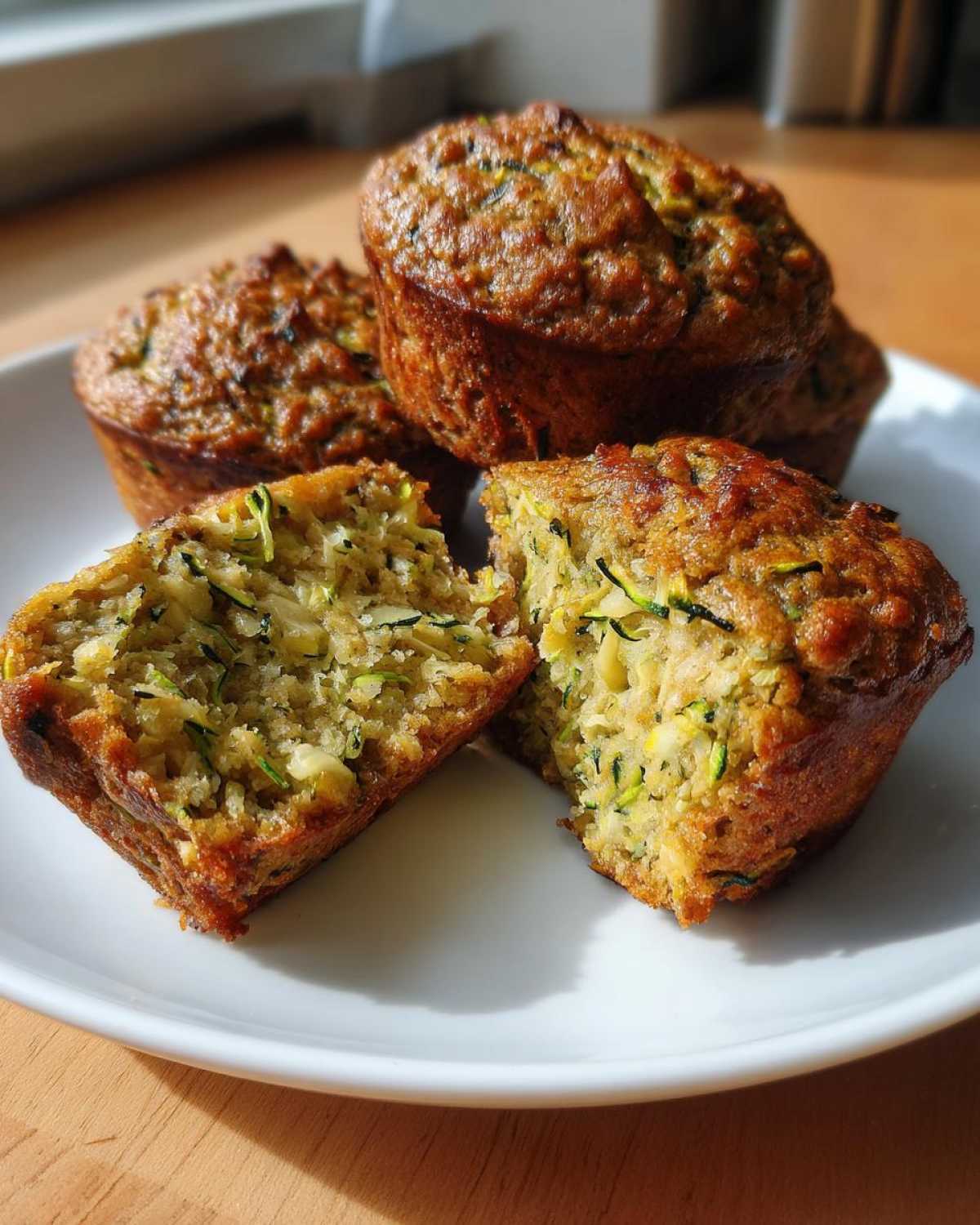 Vegan zucchini muffins - detail 3