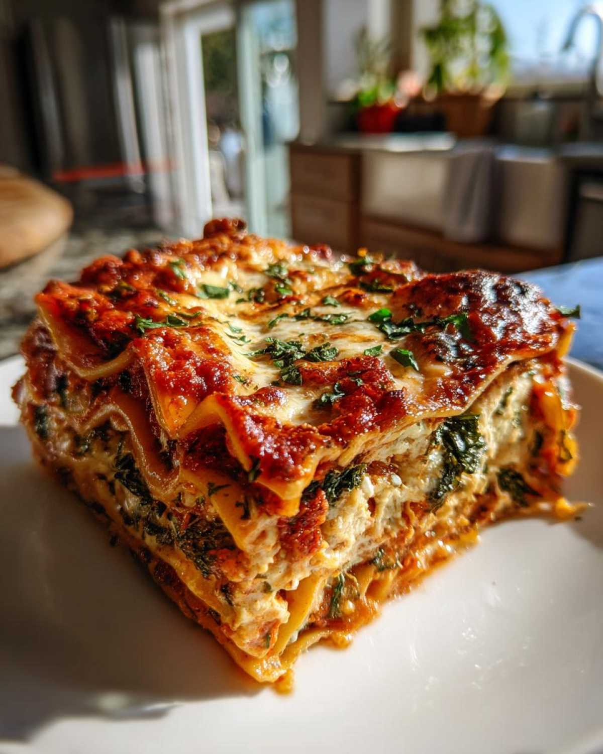 Vegetable Lasagna with Kale - detail 1