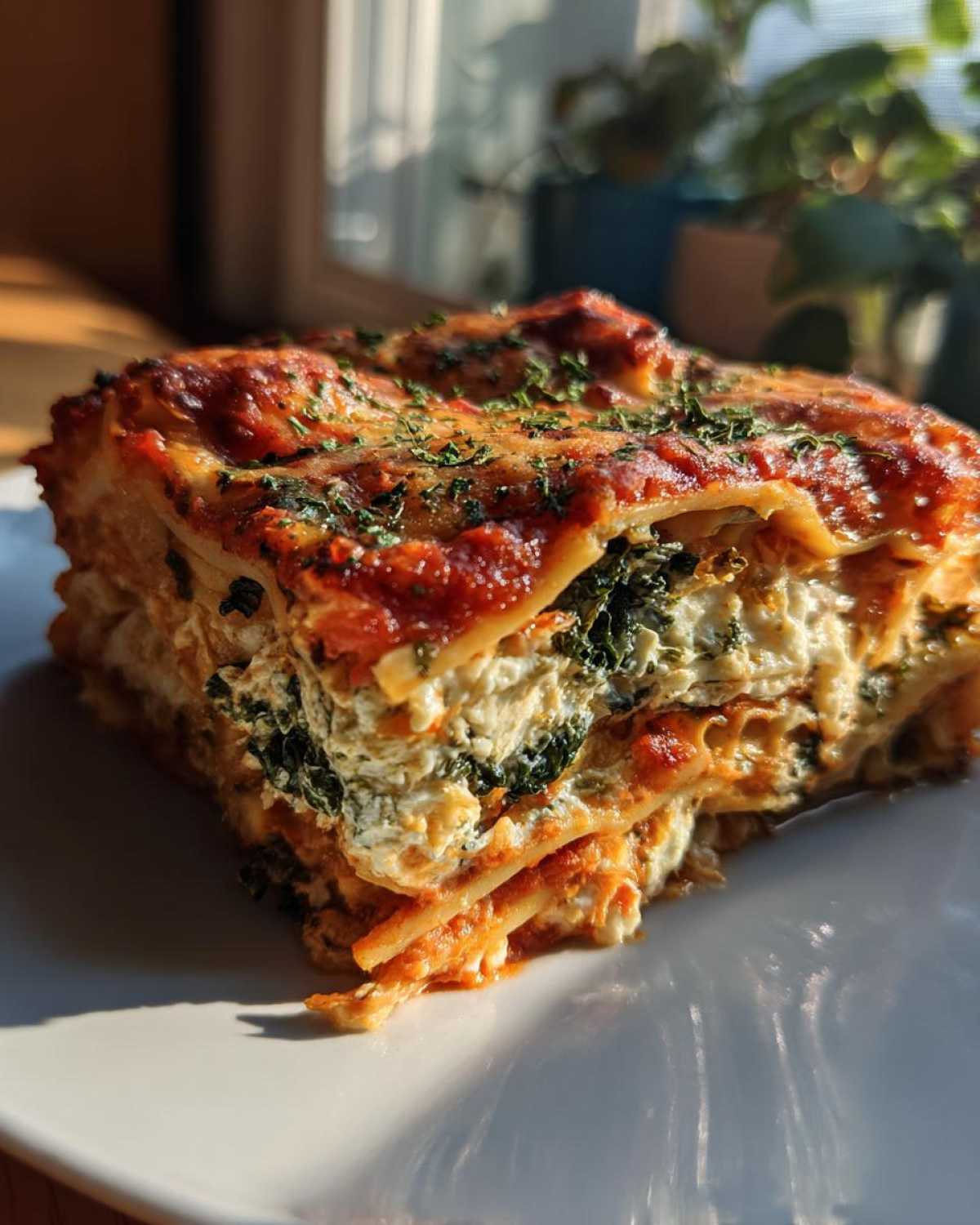 Vegetable Lasagna with Kale - detail 3