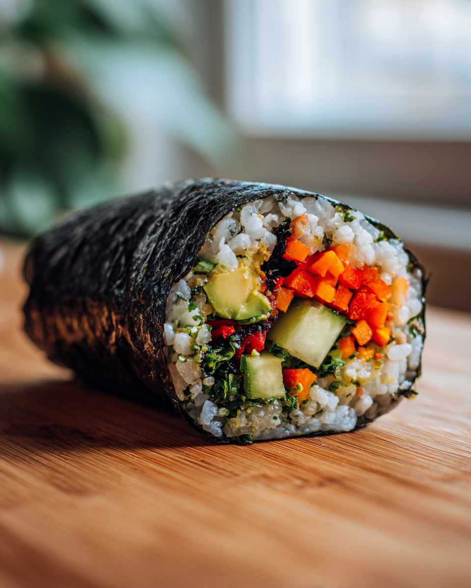 Vegetarian Sushi Burrito - detail 1