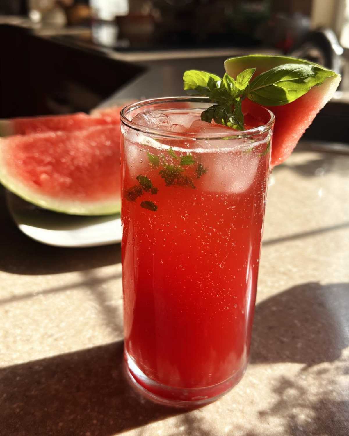 Watermelon Basil Limeade - detail 2