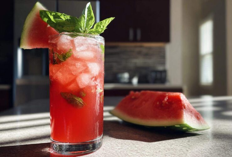 Watermelon Basil Limeade