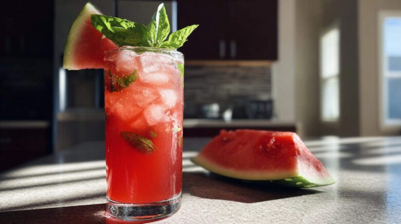 Watermelon Basil Limeade