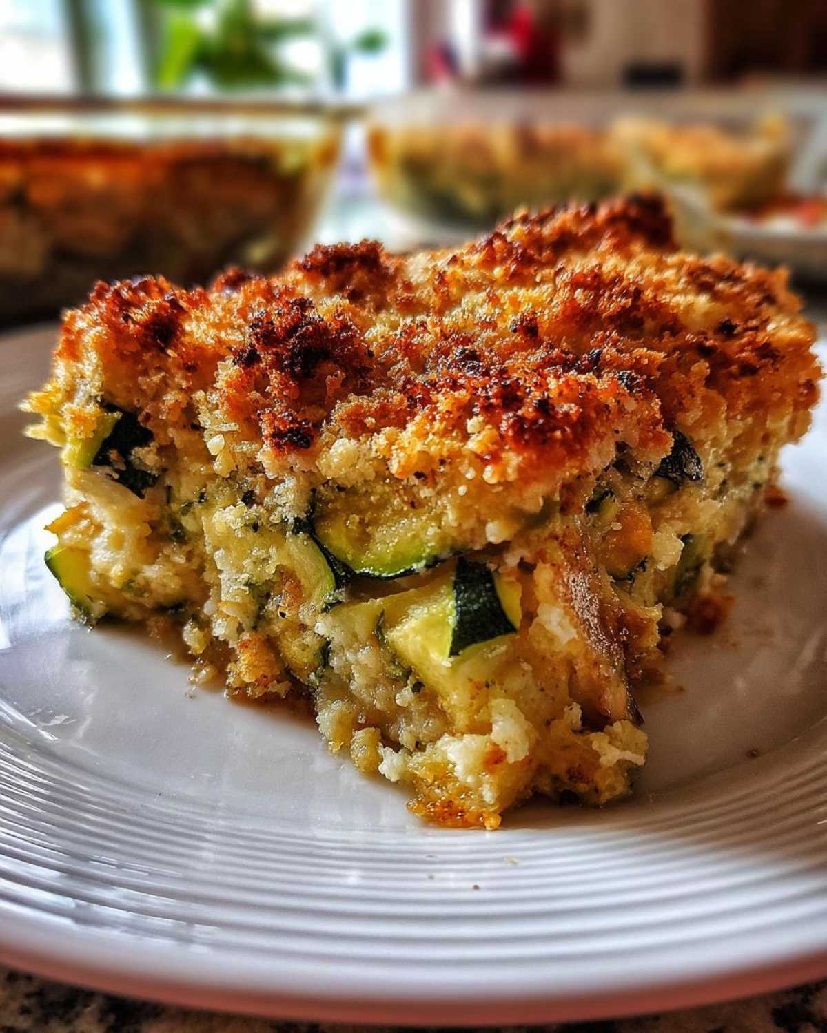 Zucchini squash casserole - detail 1