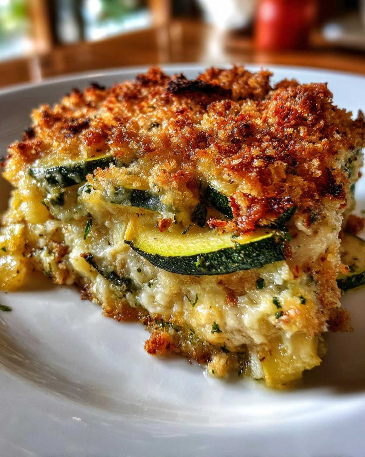 Zucchini squash casserole - detail 3