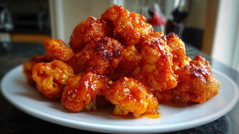 Air-Fryer Buffalo Cauliflower Wings