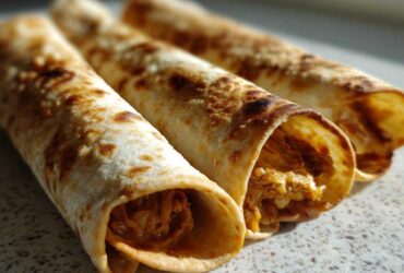 Air-Fryer Chicken Taquitos