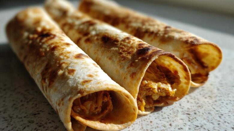 Air-Fryer Chicken Taquitos