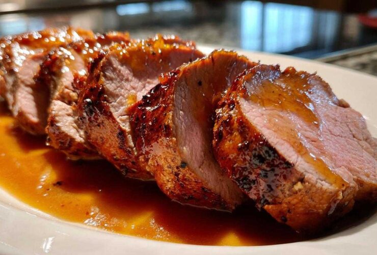 Apple Cider Glazed Pork Tenderloin