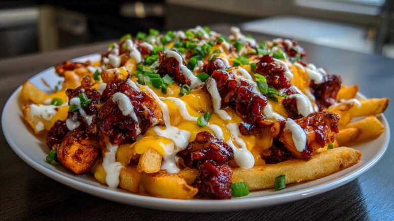 BBQ Chicken Loaded Fries