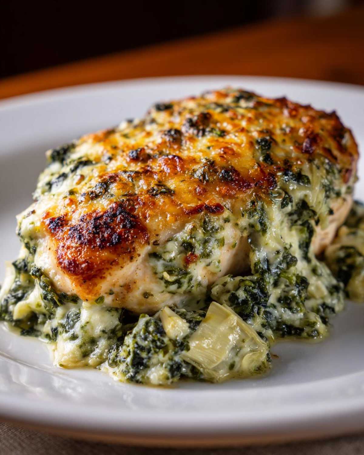 Baked Spinach Artichoke Chicken - detail 1