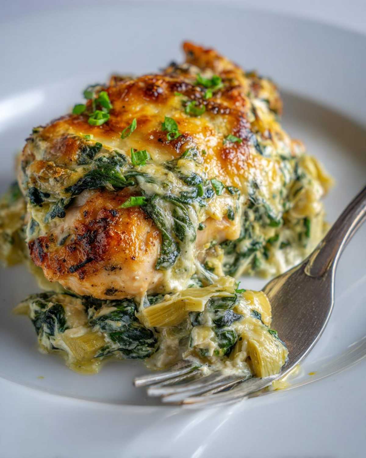 Baked Spinach Artichoke Chicken - detail 3
