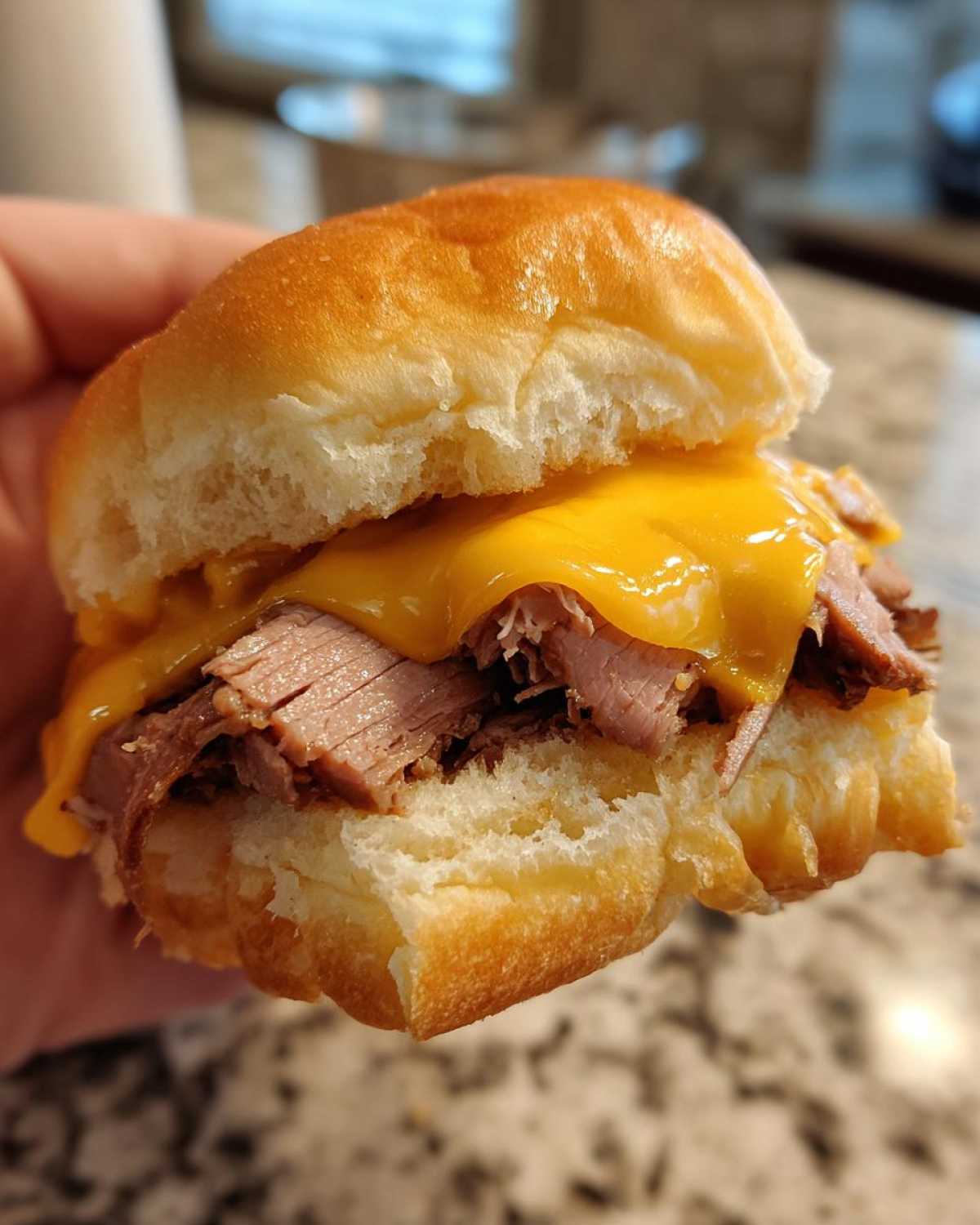 Beef and Cheddar Sliders - detail 2