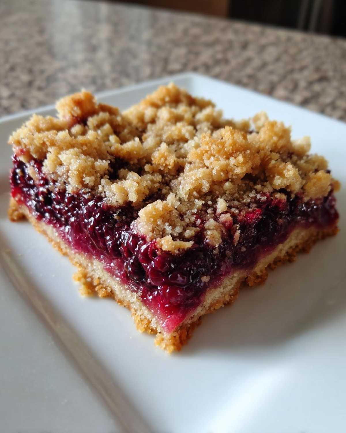 Blackberry Jam Crumble Bars - detail 2