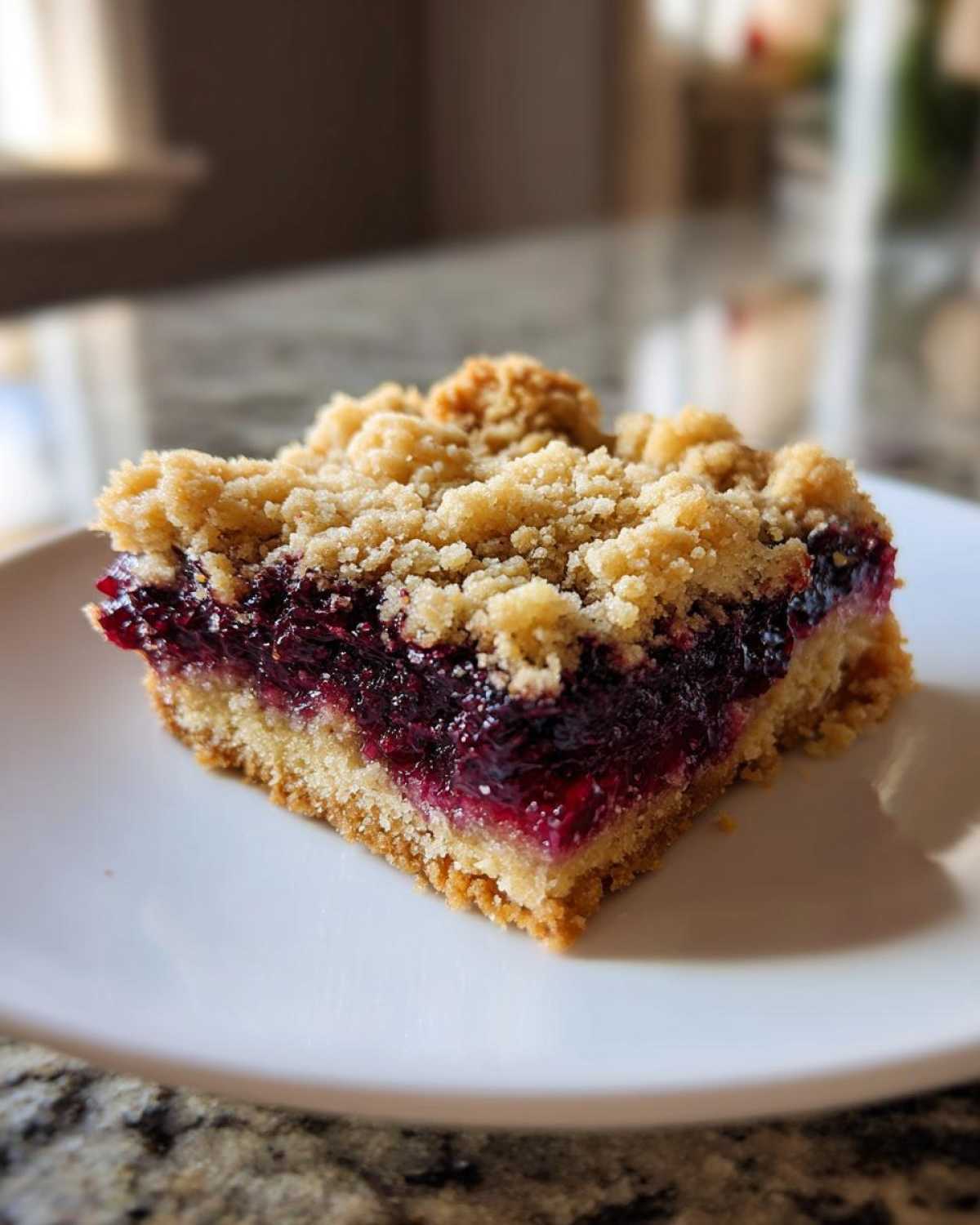 Blackberry Jam Crumble Bars - detail 3