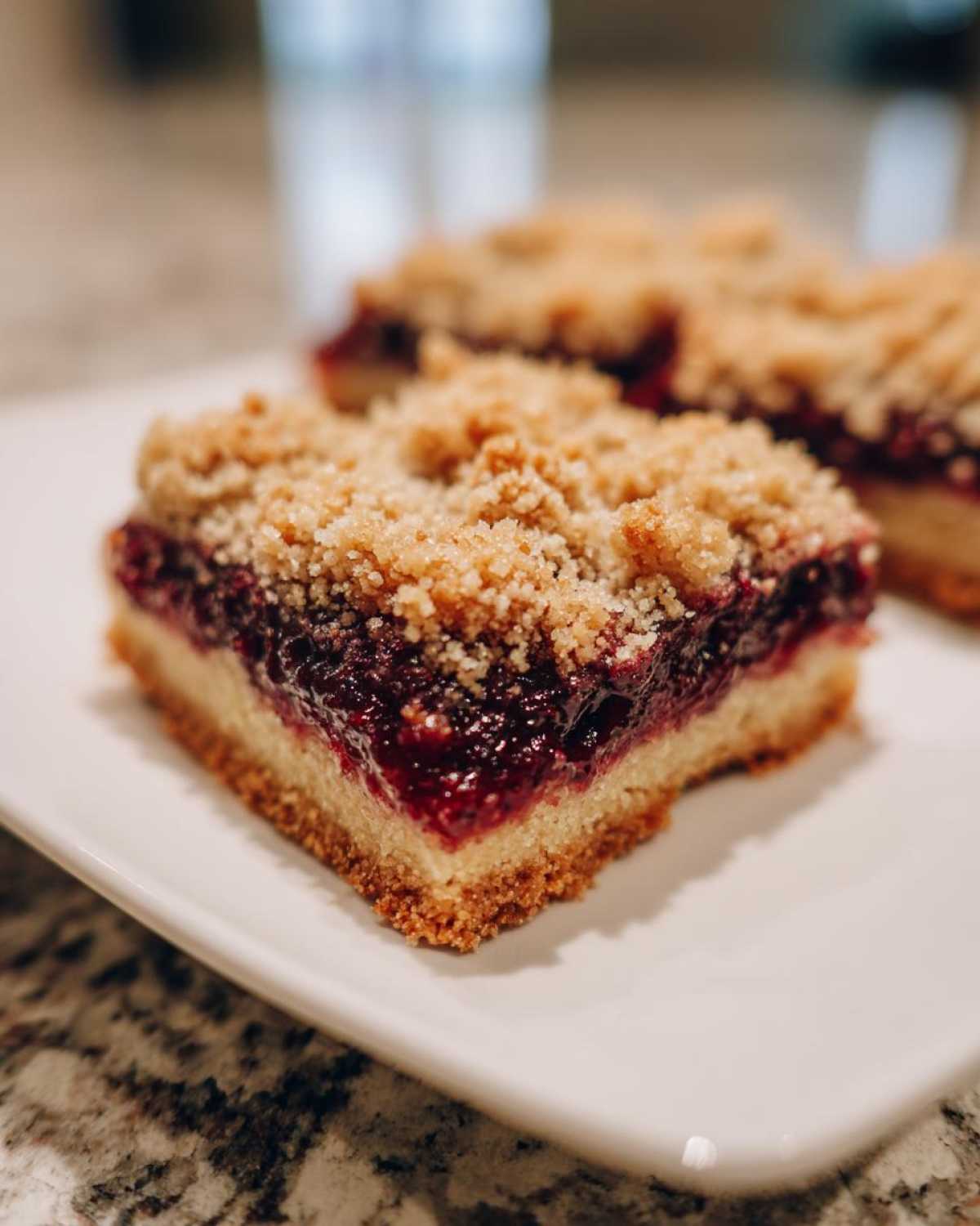 Blackberry Jam Crumble Bars - detail 4